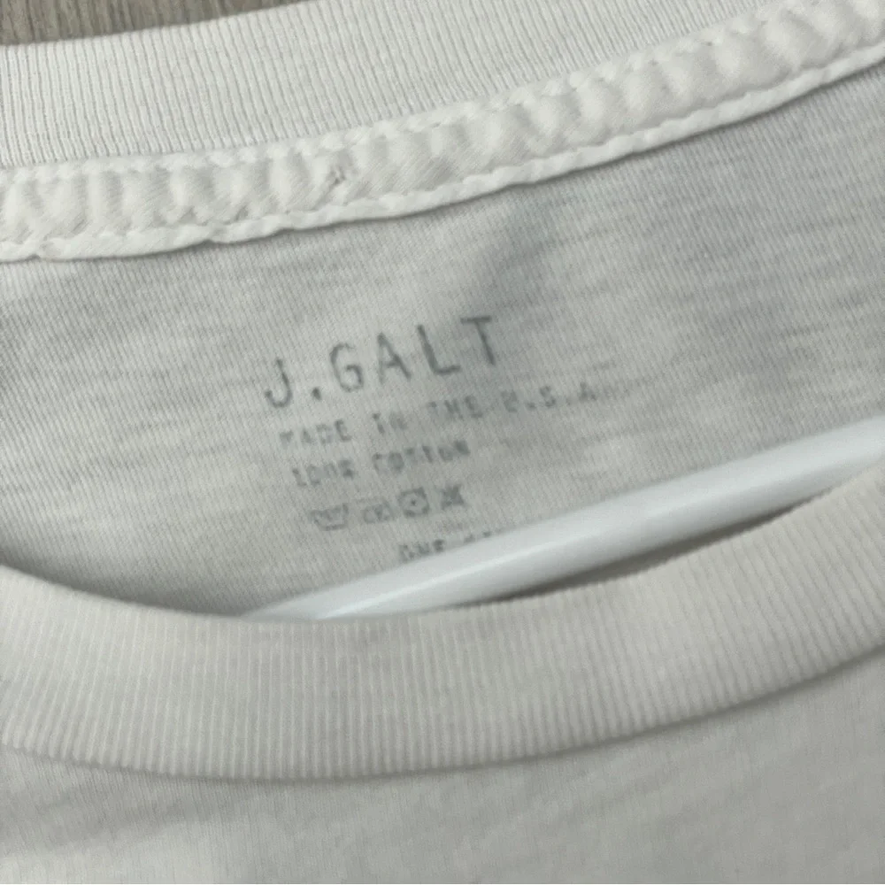 Brandy Melville Tshirt new york long sleeve crop oversized womens White one size - Picture 2 of 7